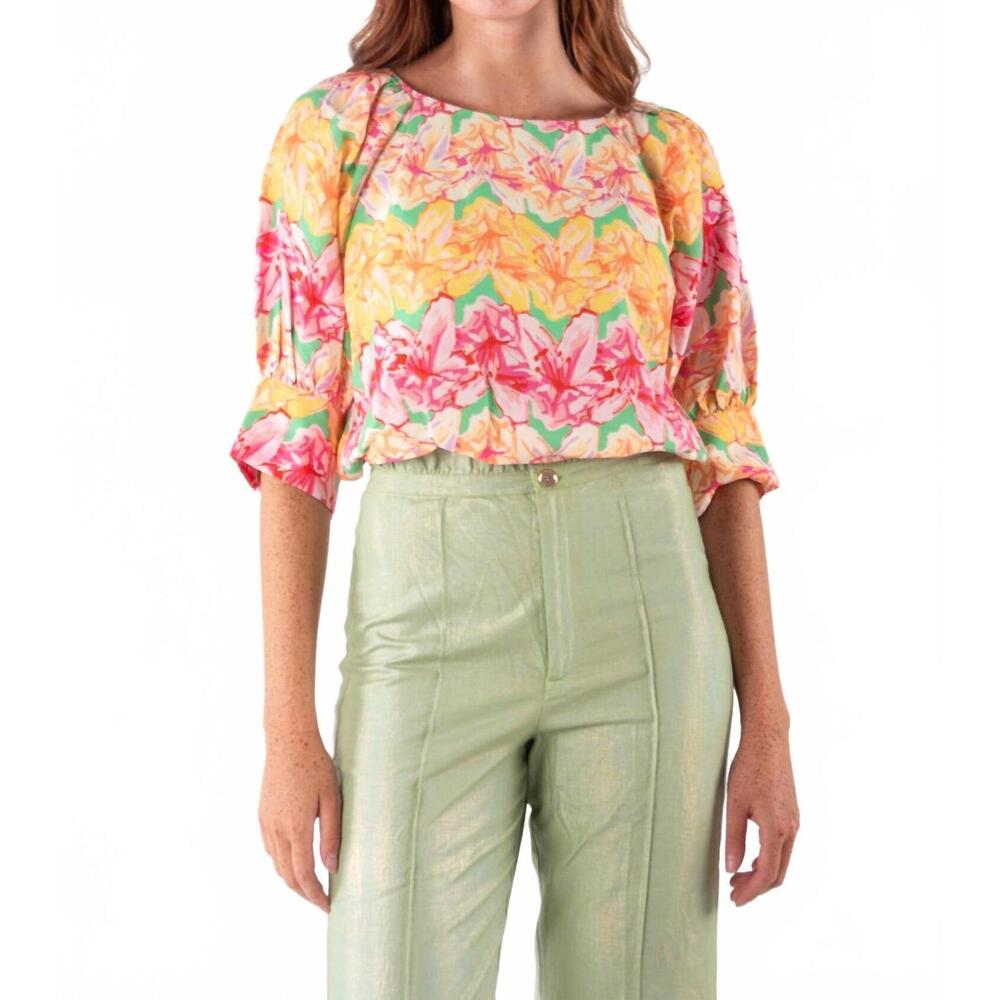 NEW EMILY MCCARTHY celeste cropped top in azalea